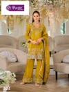 Grace By Pc Roamn Silk Embroidery Kurti With Bottom Dupatta 